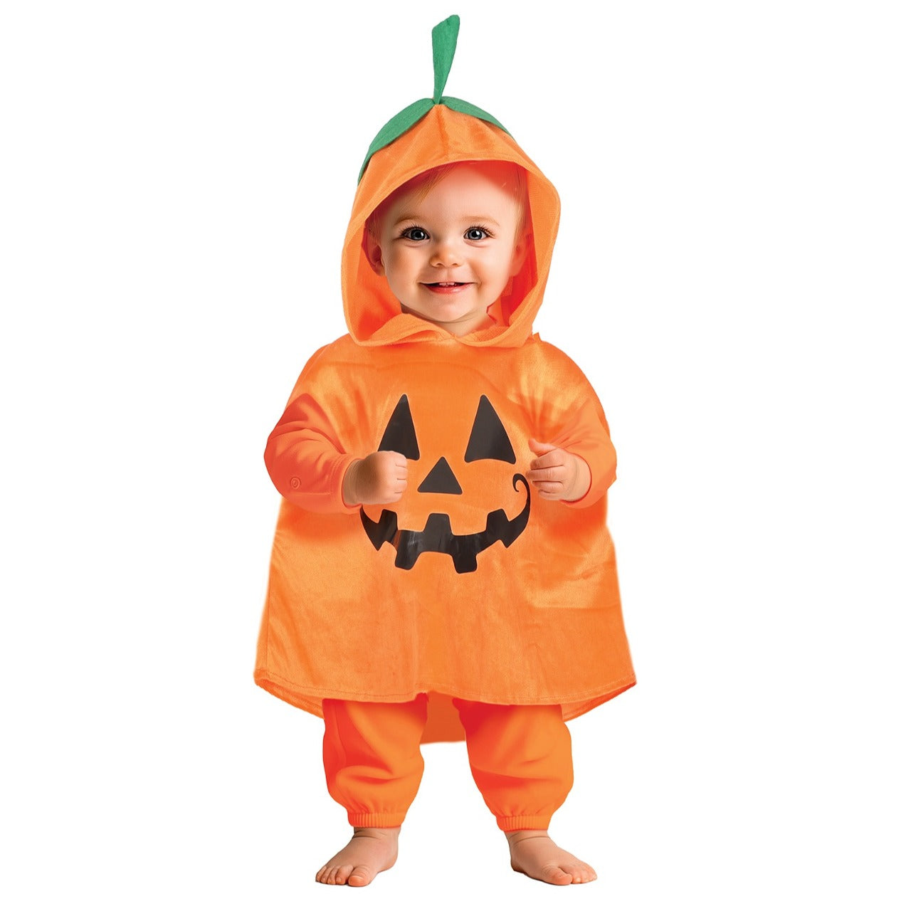 Kürbis-Poncho Kostüm für Baby