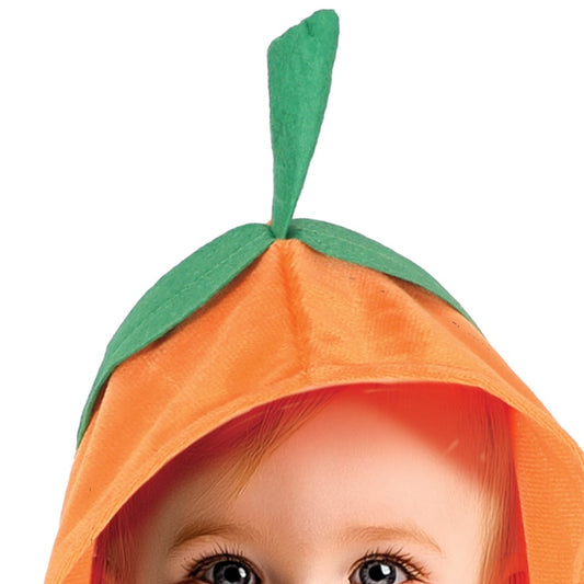 Kürbis-Poncho Kostüm für Baby