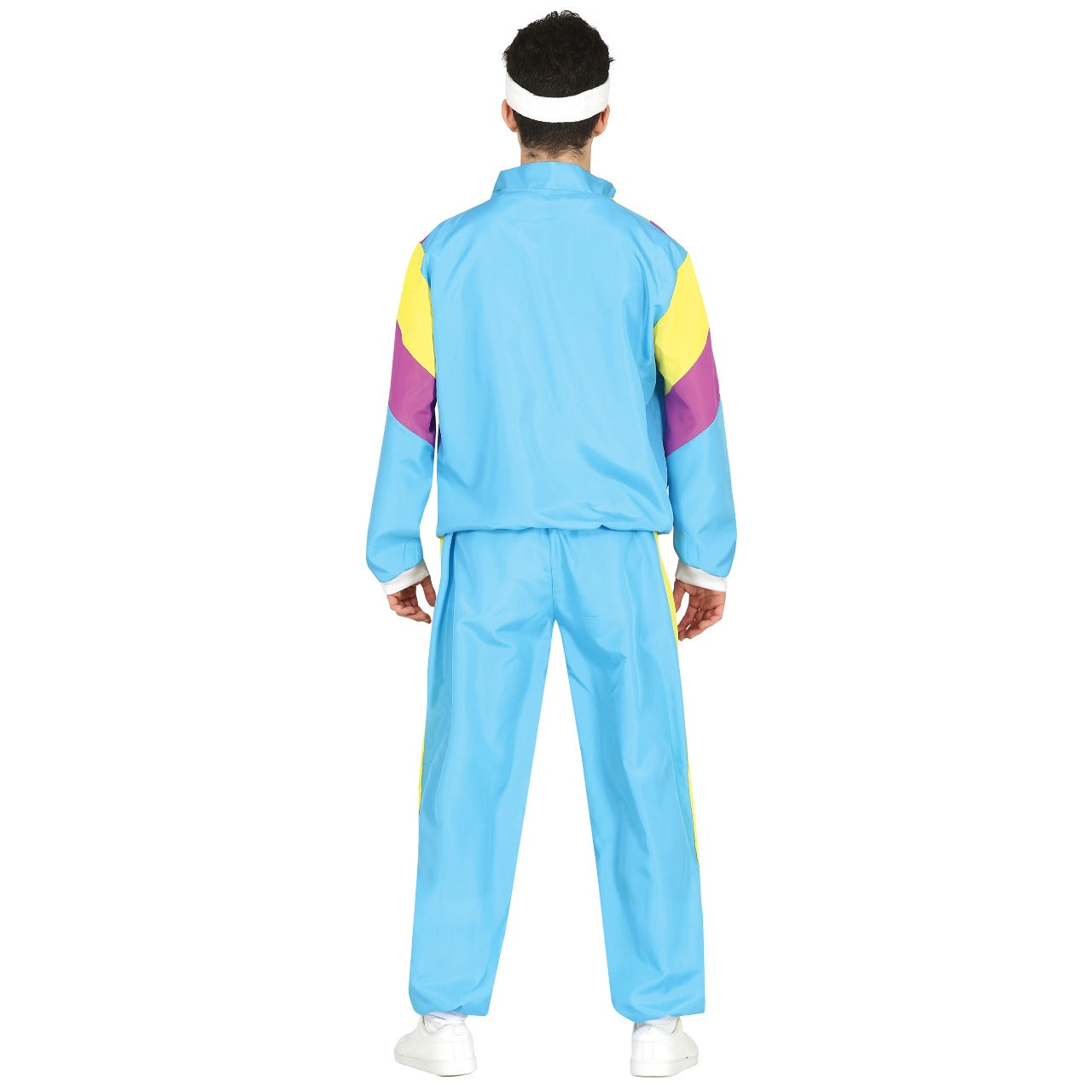 80er-Jahre-Trainingsanzug-Kostüm in Blau für Kinder