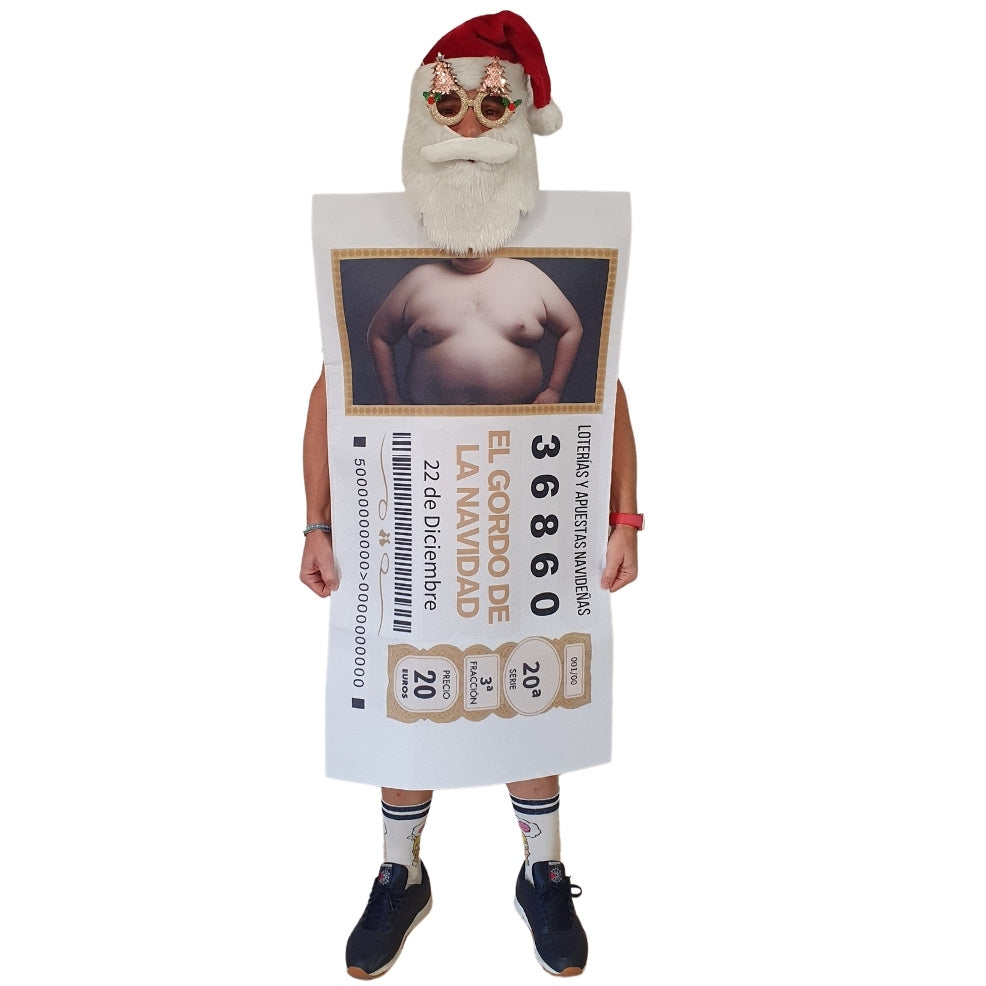 Weihnachtslotterie-Kostüm für Erwachsene