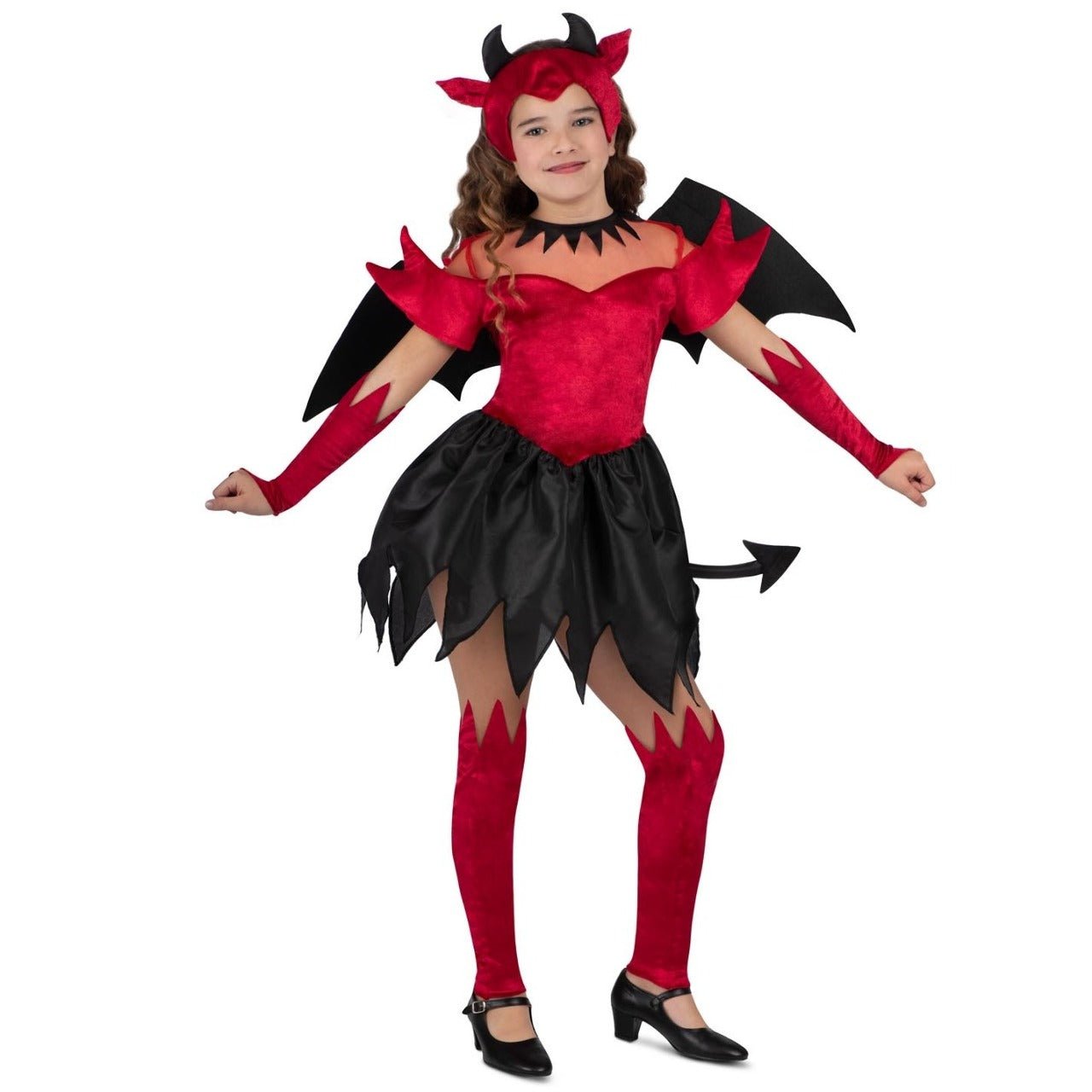Roter Teufel Flügel Kostüm für Mädchen