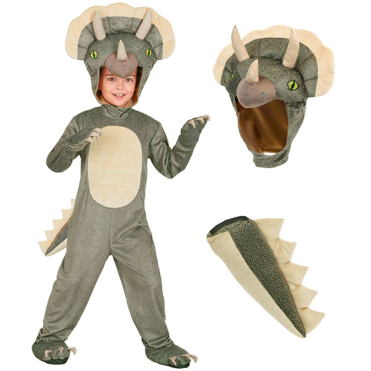 Dino-Triceratops-Kostüm für Kinder