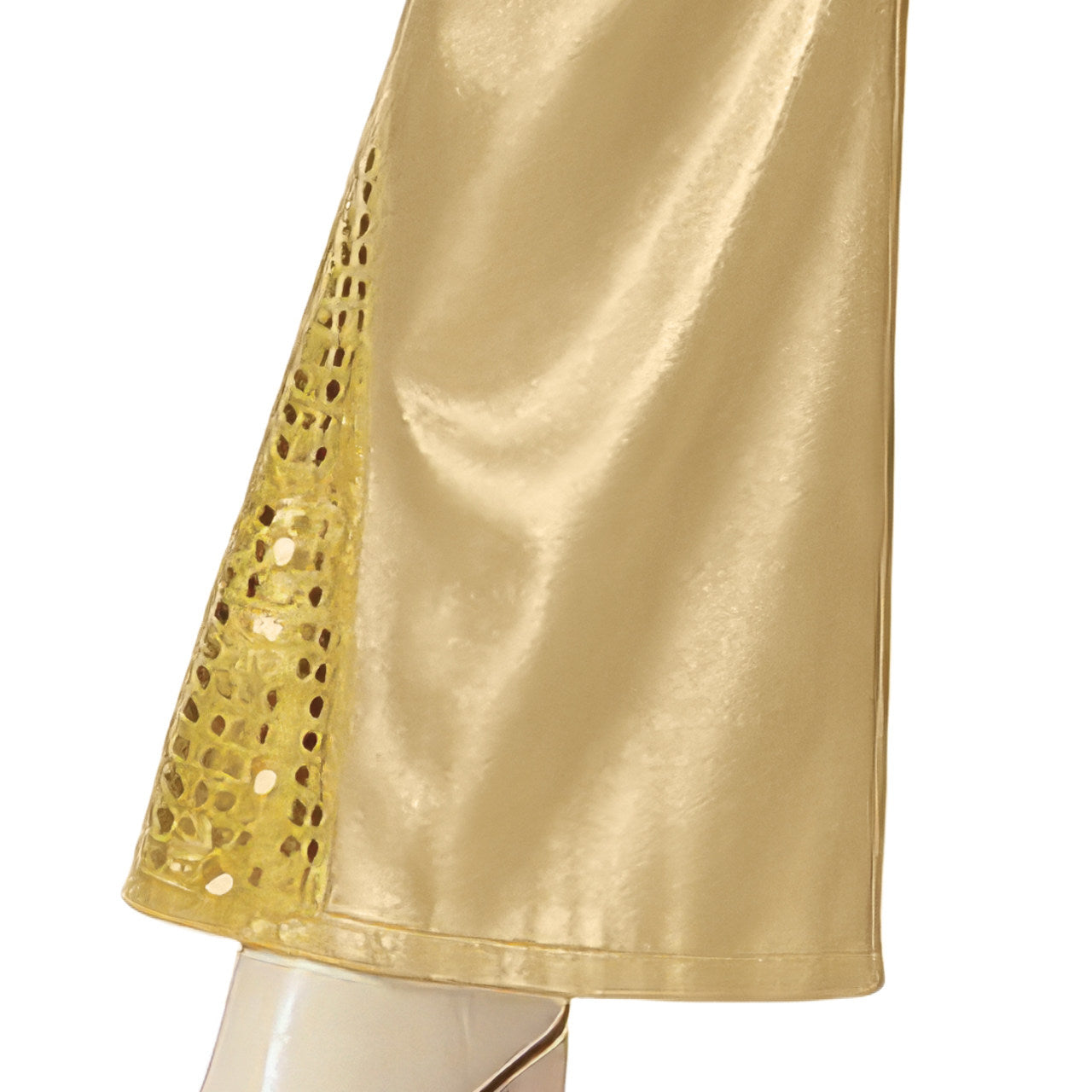 Goldenes Disco-Kostüm für Damen