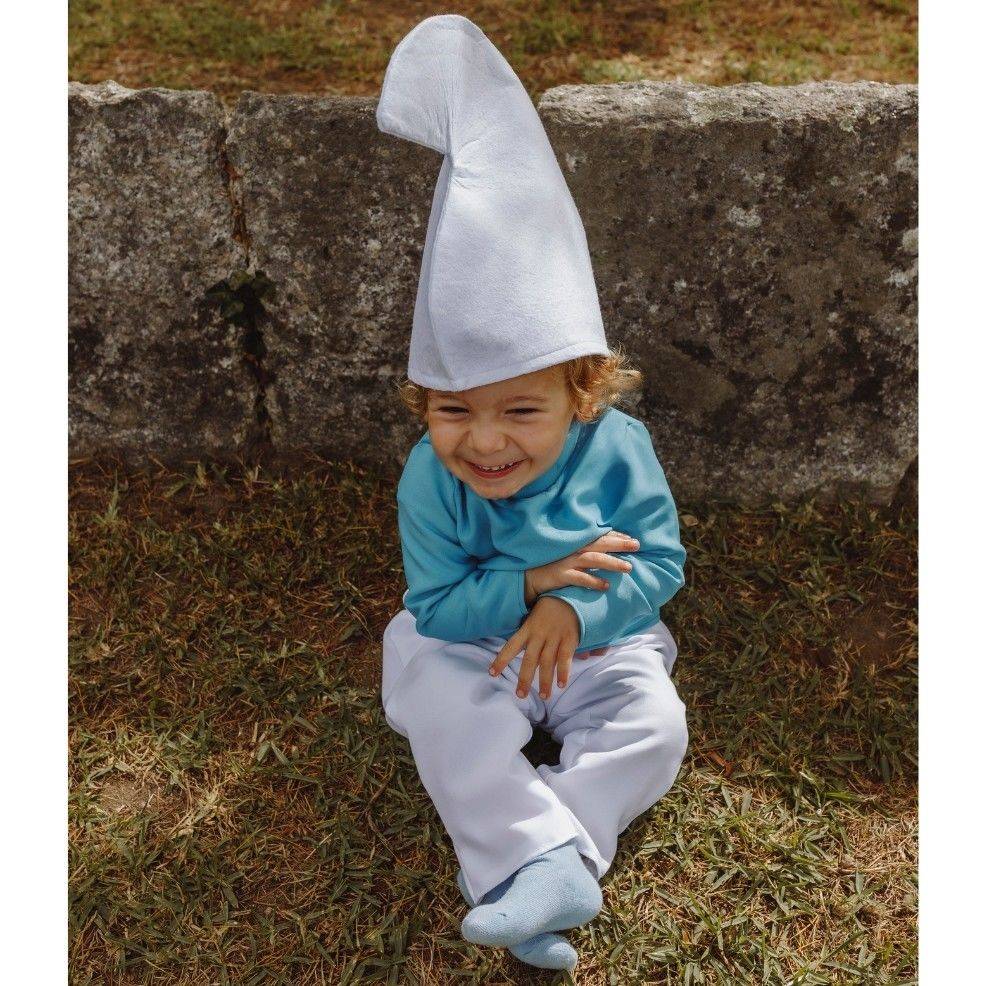 Klassisches Blauer Gnom Kostüm für Baby
