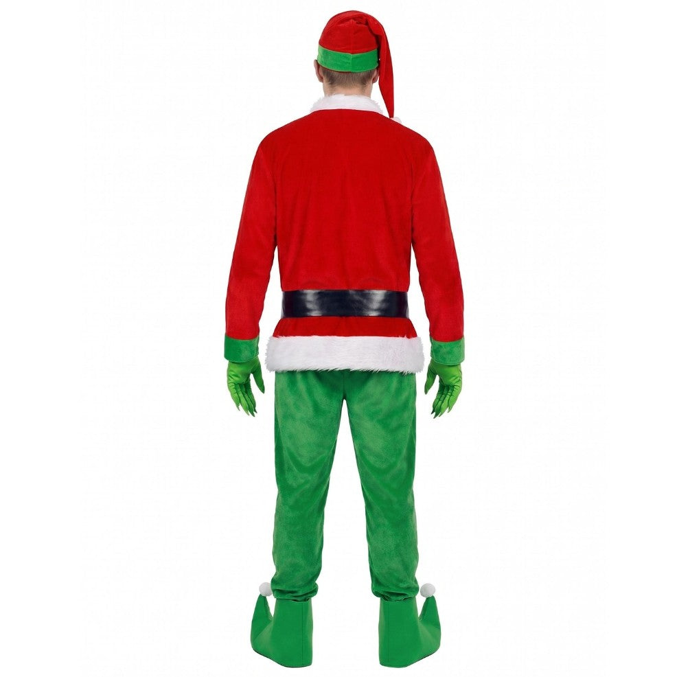 Komplettes Grinch-Wichtel-Kostüm für Erwachsene