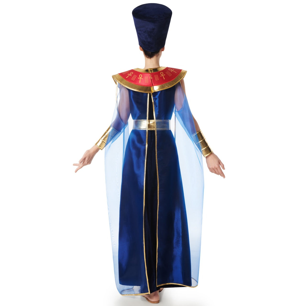 Blaues ägyptisches Pharaonin-Kostüm für Damen