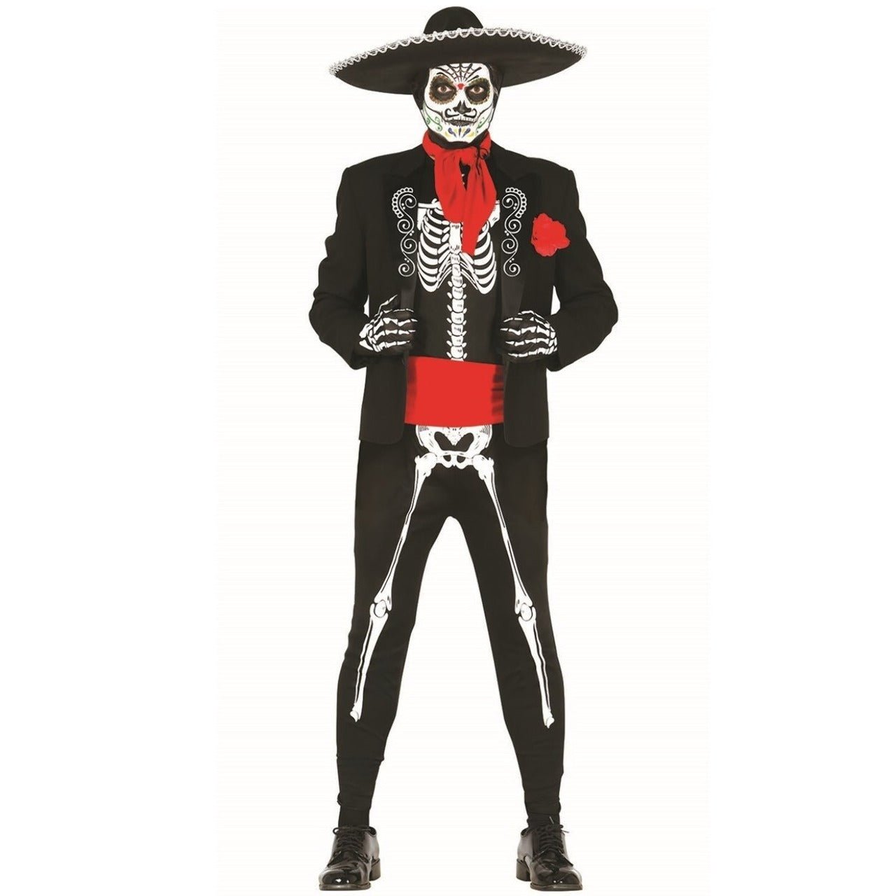 Mexikanisches Skelettkostüm für Teenager