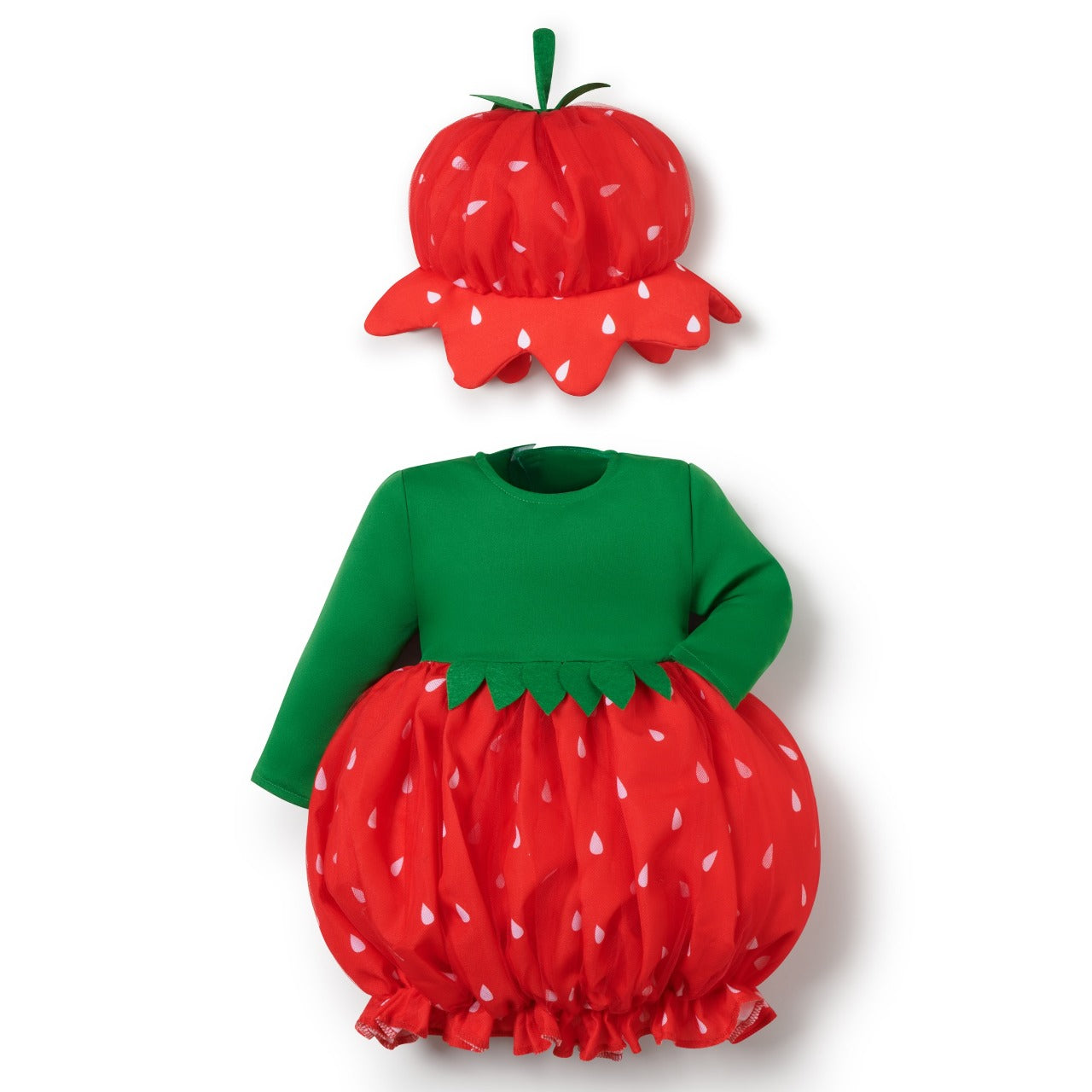 Erdbeer Kleid-Kostüm für Babys