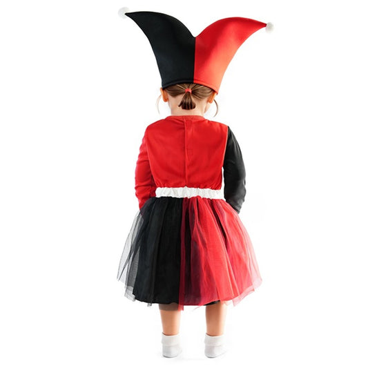 Zweifarbiges Harley-Harlekin Kostüm für Baby