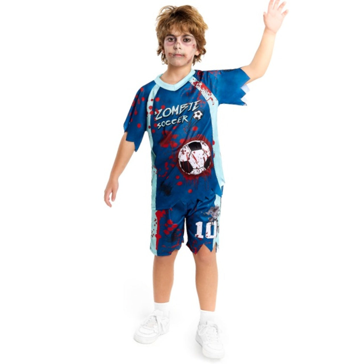 Zombie-Fußballspieler-Kostüm für Kinder