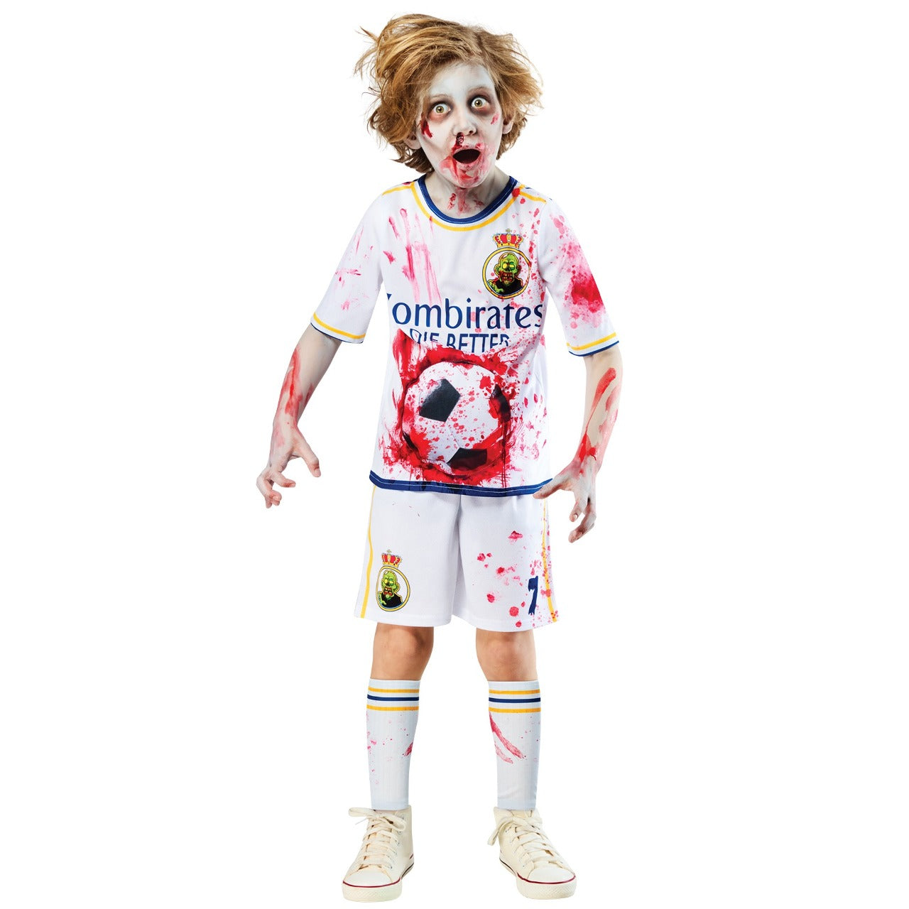 Real Zombie-Fußballspieler-Kostüm für Jungen