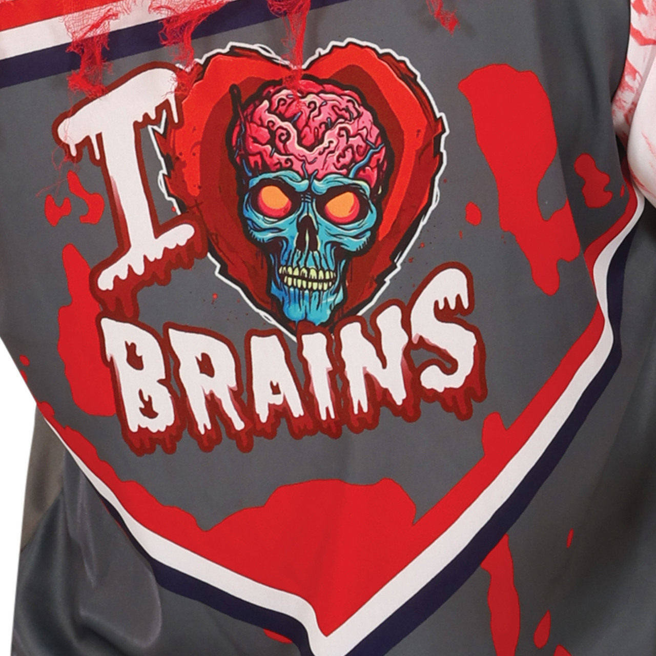 Rugby-Zombie-Brains-Spieler-Kostüm für Herren
