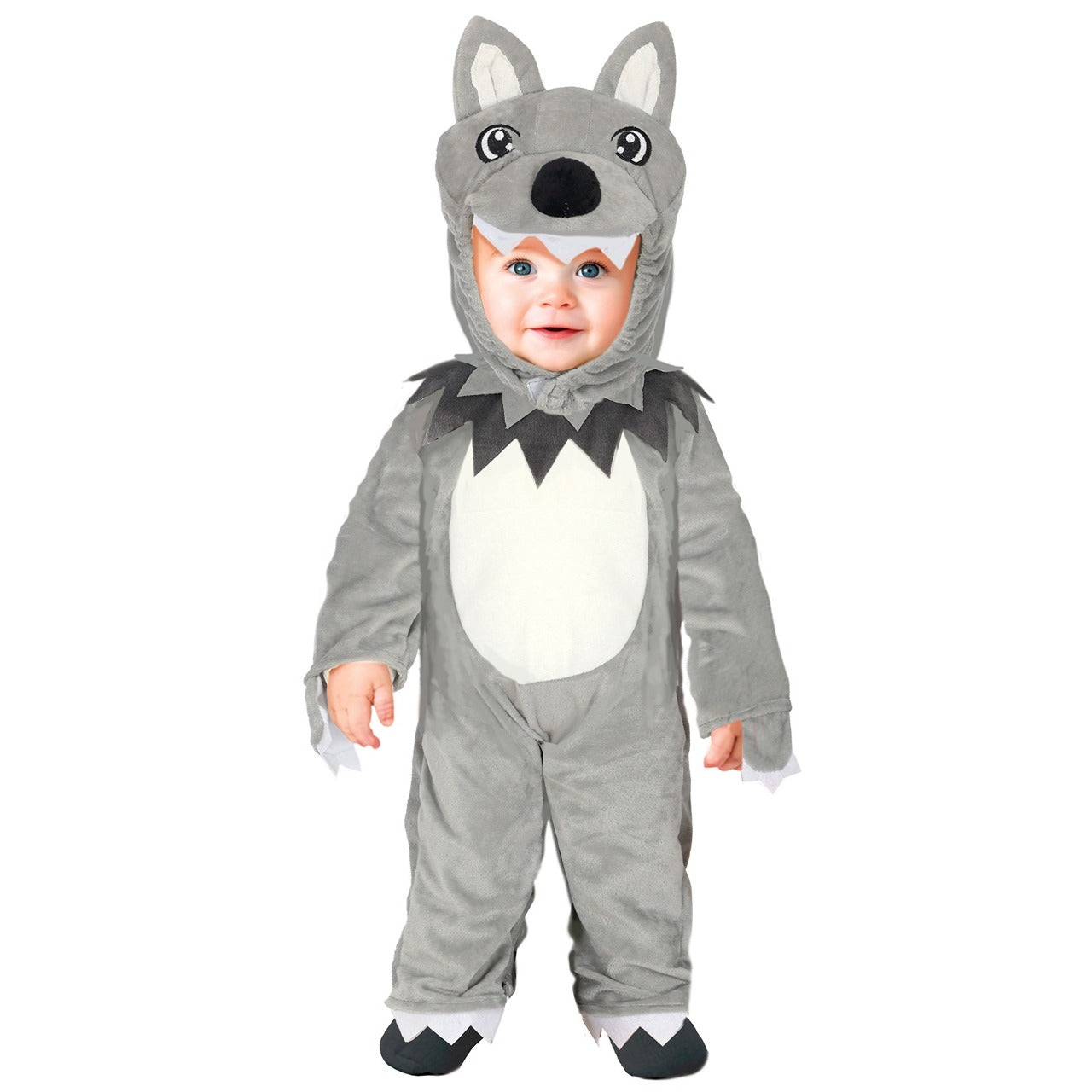 Graues Wolfskostüm für Baby