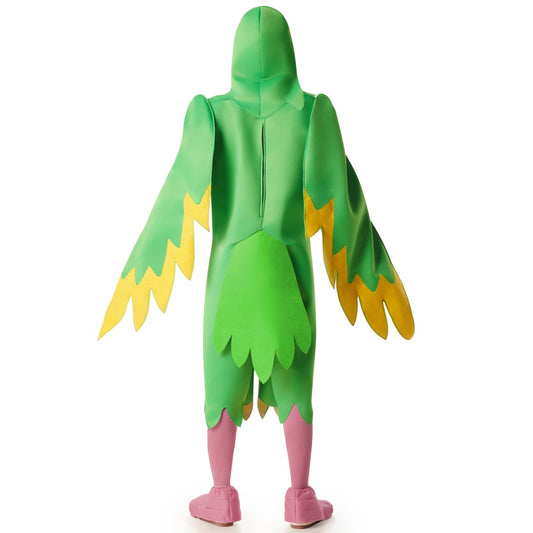 Grüner Papagei Kostüm für Erwachsene