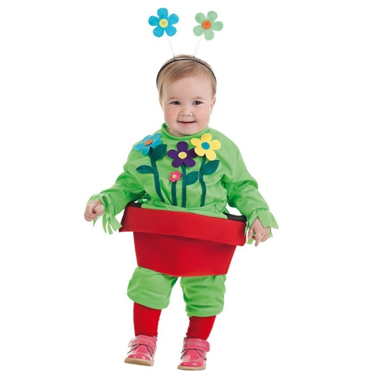Blumentopf-Kostüm mit Blumen für Baby