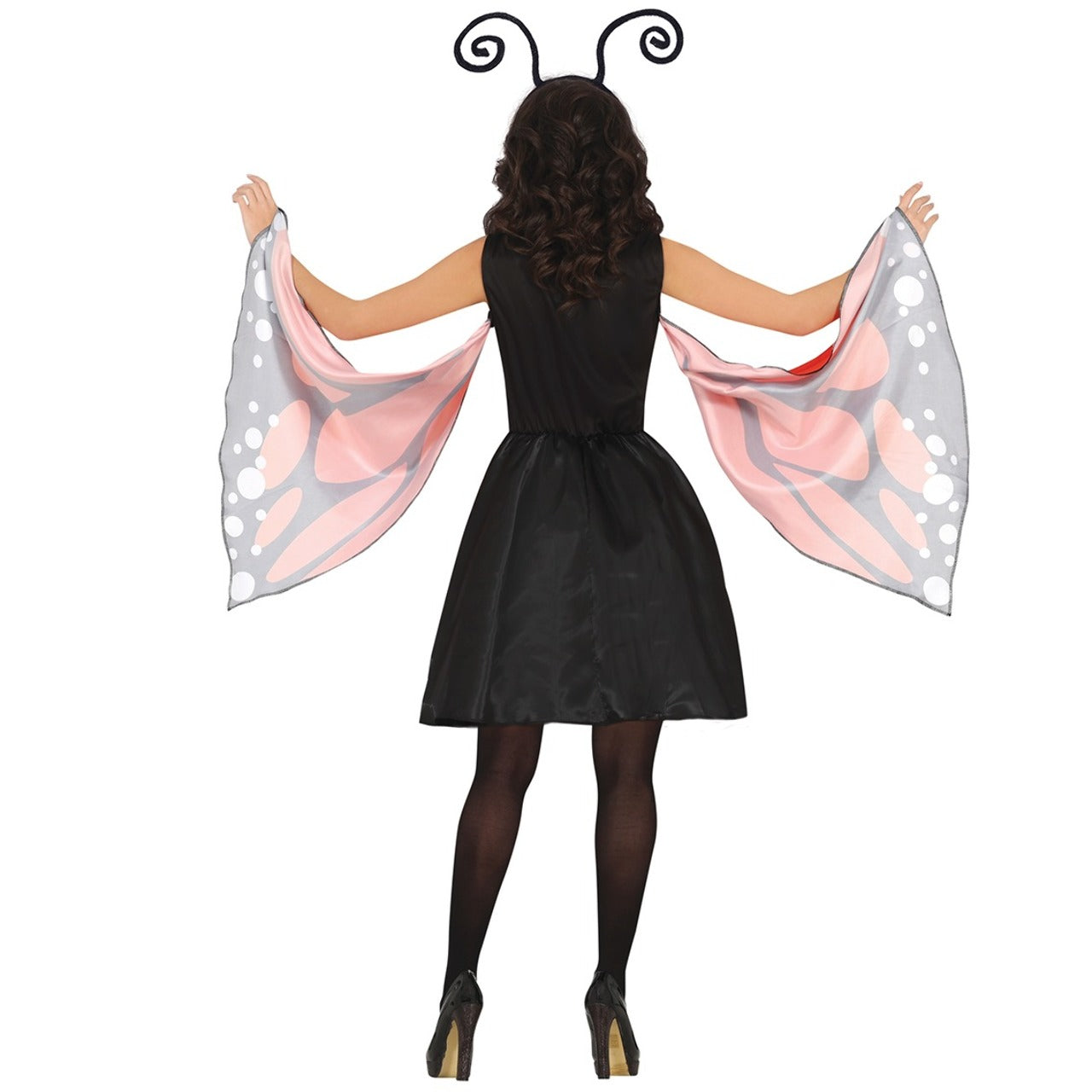 Orangefarbendes Schmetterlingskostüm für Damen