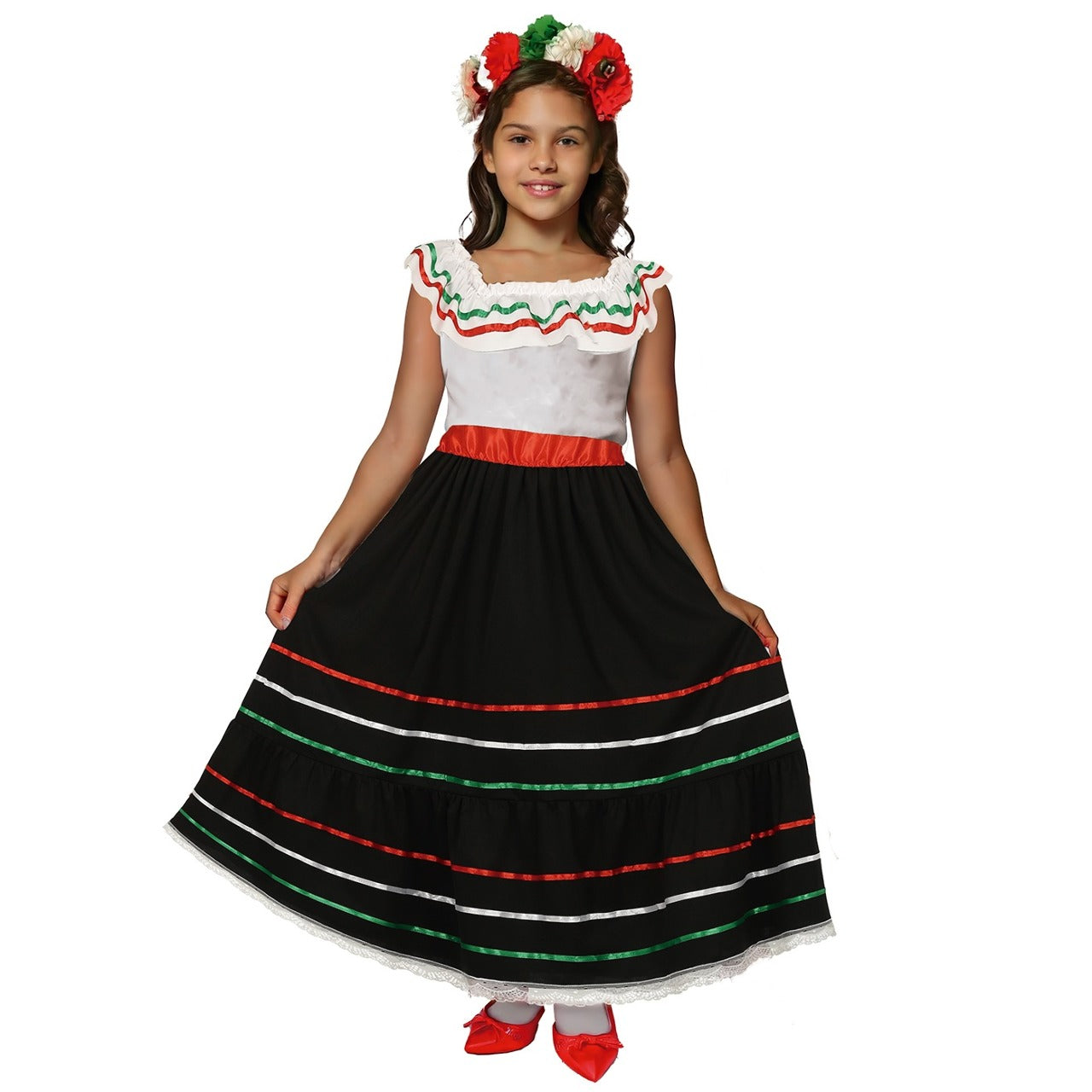 Mexikanisches Anaís-Kostüm für Mädchen