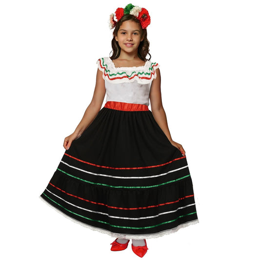 Mexikanisches Anaís-Kostüm für Mädchen