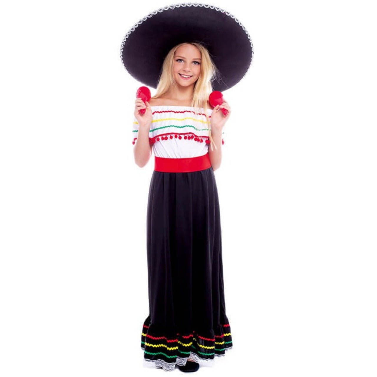 Mexikanisches Valentina-Kostüm für Mädchen