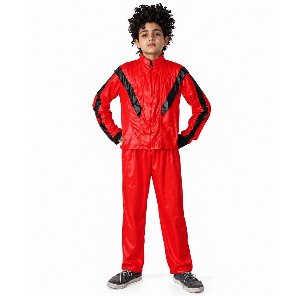 Michael-Jackson-Kostüm Rot für Kinder