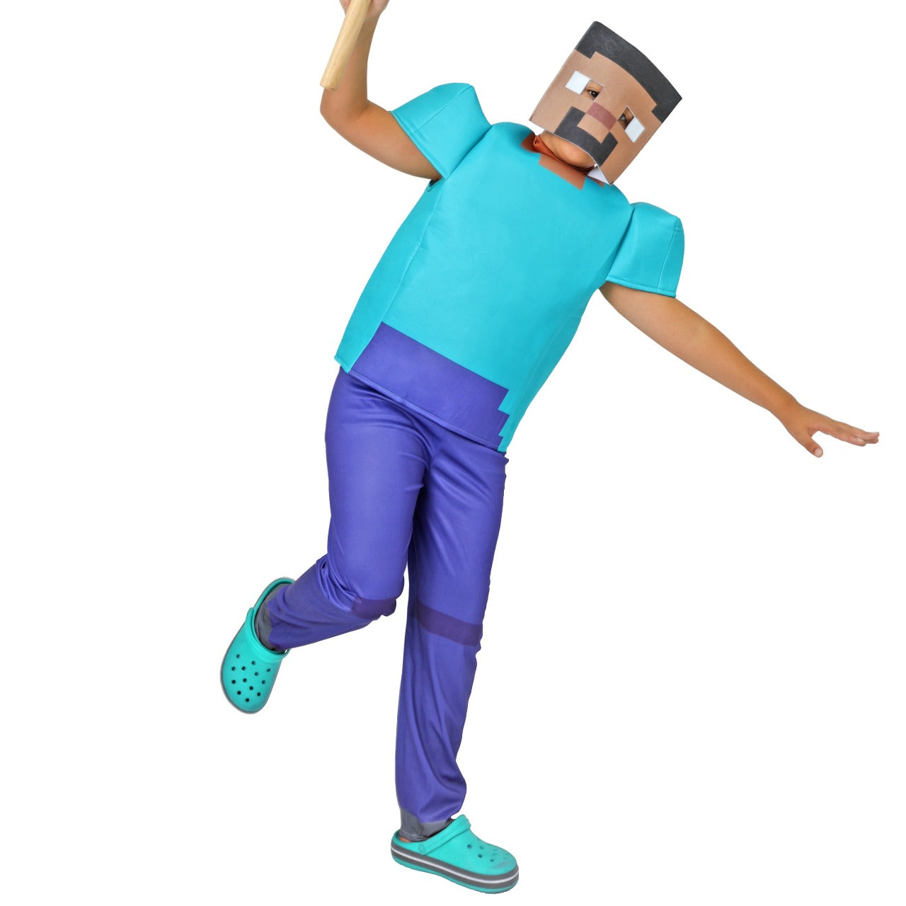 Blaues Minecraft-Kostüm für Jungen