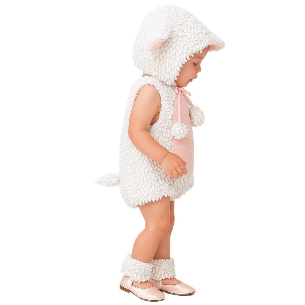 Lockiges Schaf-Kostüm für Baby