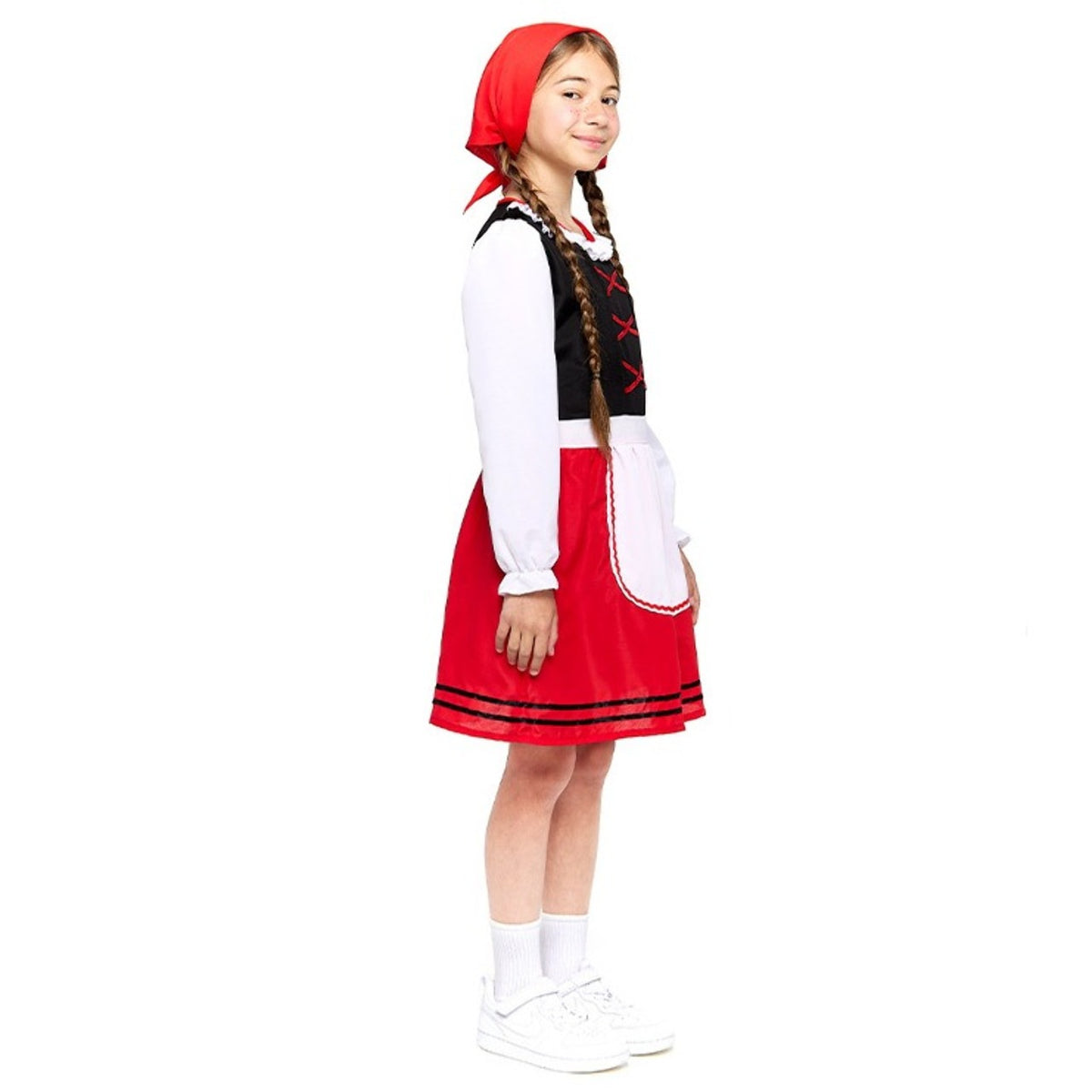 Galicische Schäferin-Rot-Kostüm für Mädchen