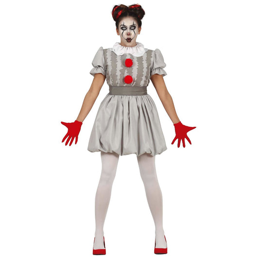 Erschreckendes Clownkostüm für Damen