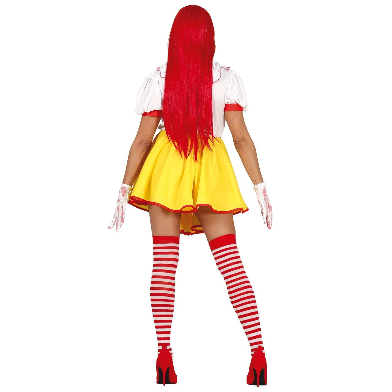 Burger-Clownfrau-Kostüm für Damen
