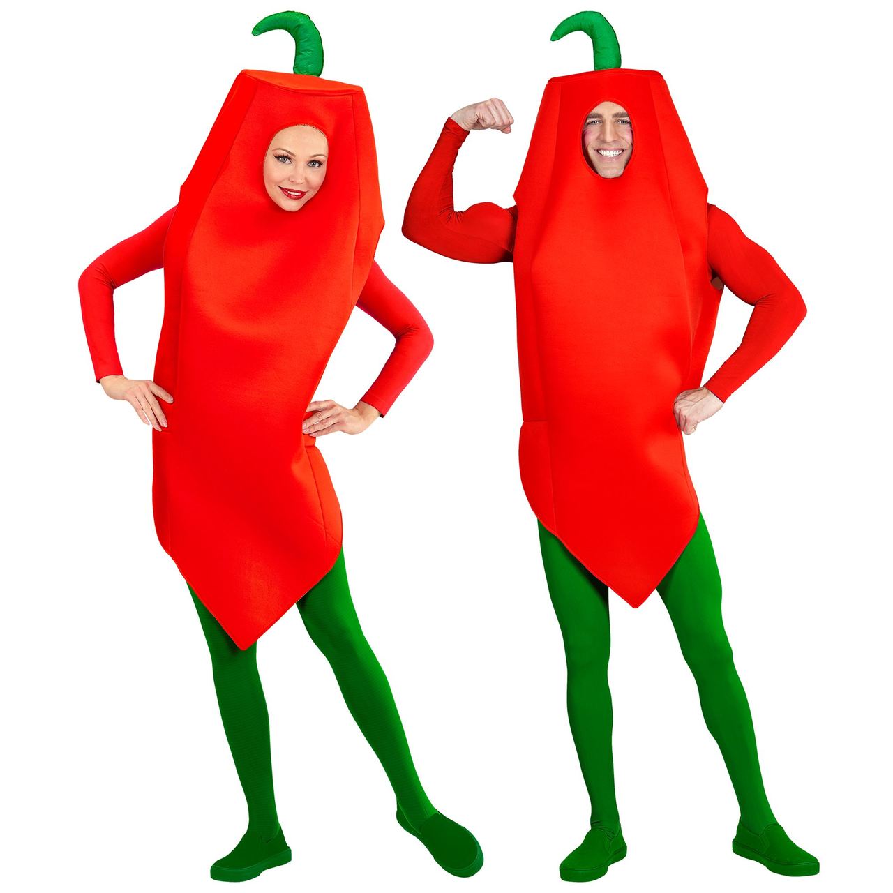 Scharfe Paprika-Kostüm für Erwachsene