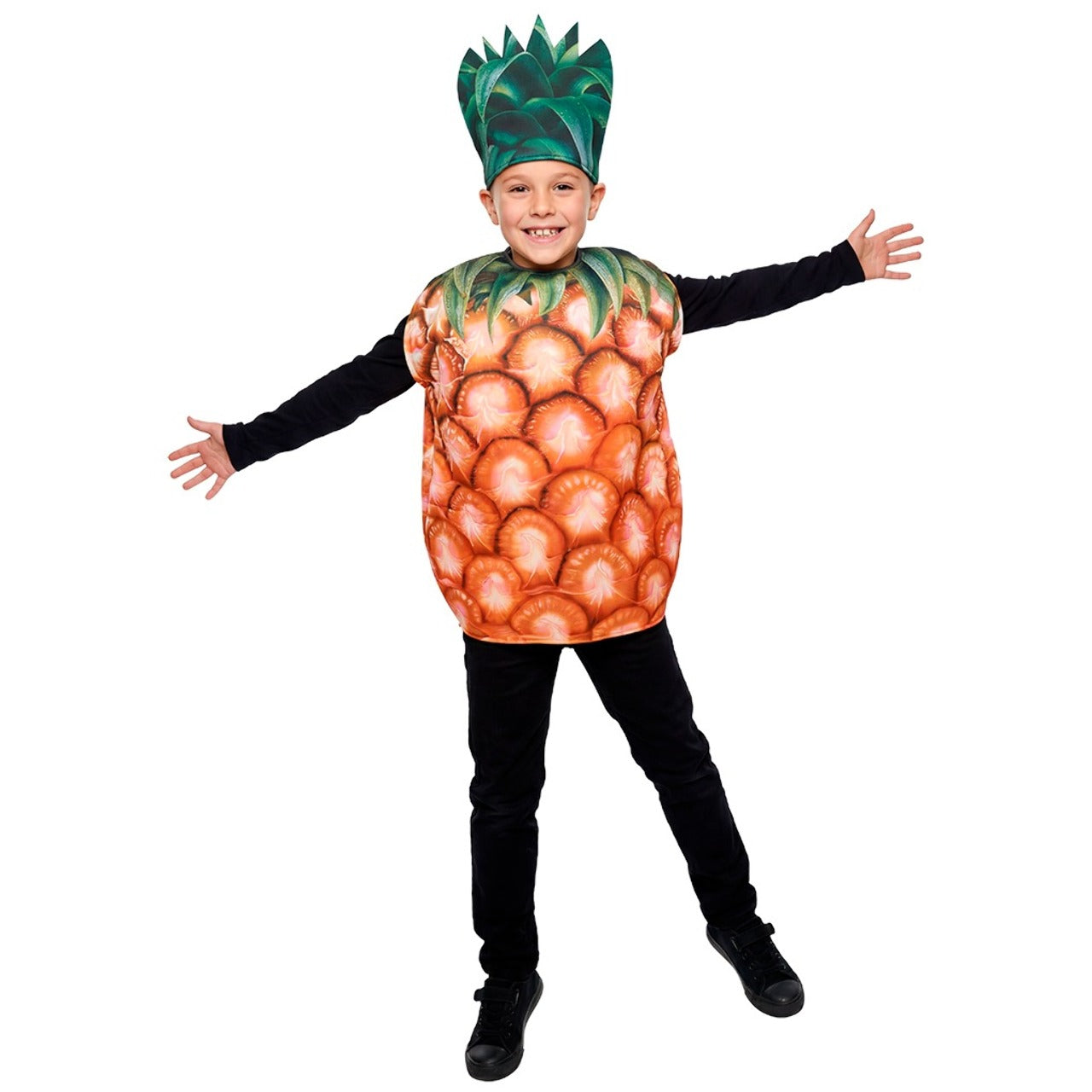 Ananas Kostüm in Gold für Kinder