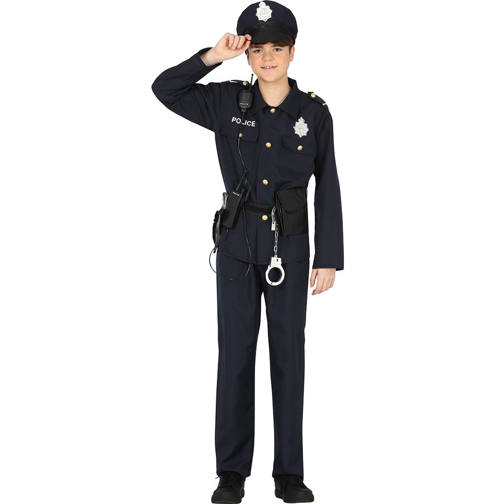 Polizei Uniform Kostüm für Teenager