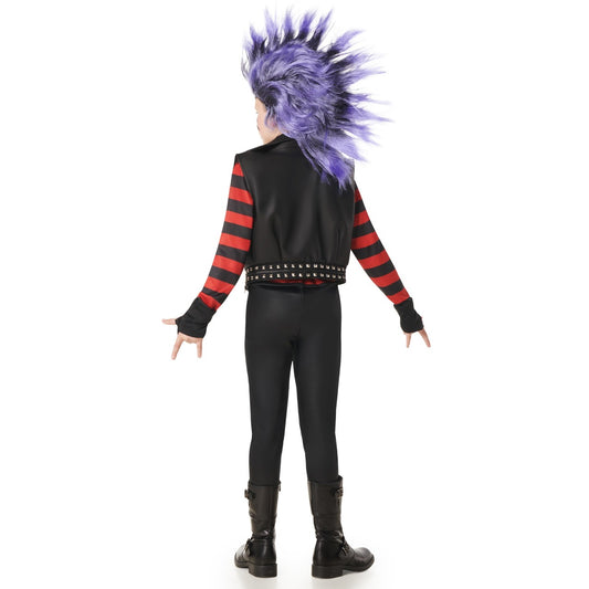 Punkrockers Streifen Kostüm für Kinder