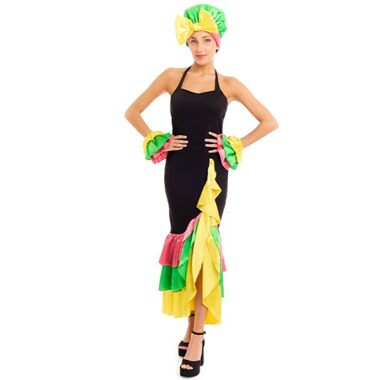Buntes Rumbera-Kostüm für Damen