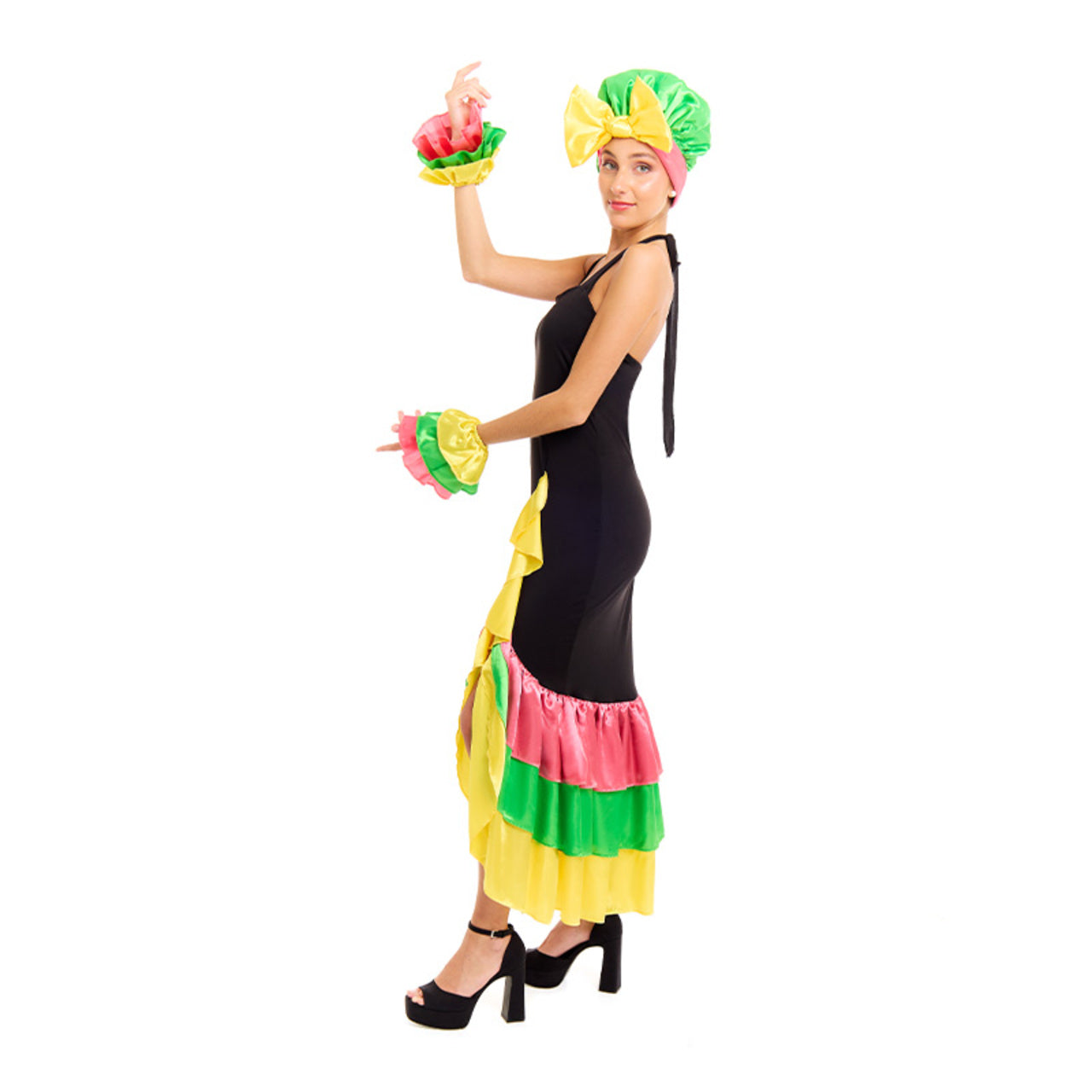 Buntes Rumbera-Kostüm für Damen