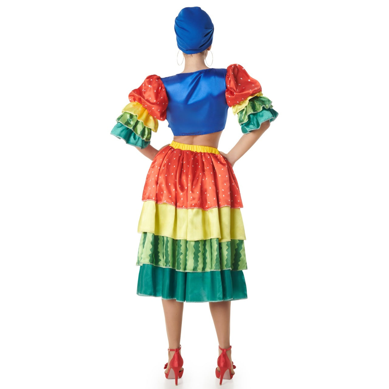 Buntes Rumbera-Kostüm für Damen