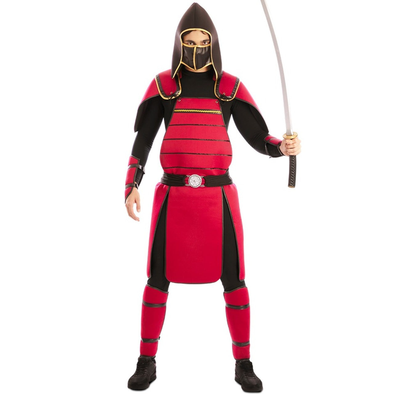 Rotes Samurai Kostüm für Herren