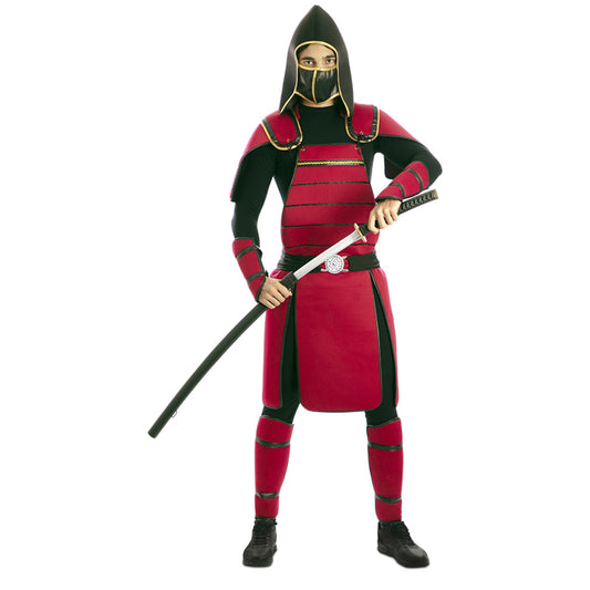 Rotes Samurai Kostüm für Herren