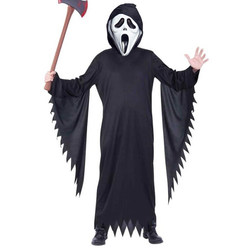 Schwarzes Scream-Kostüm für Jungen
