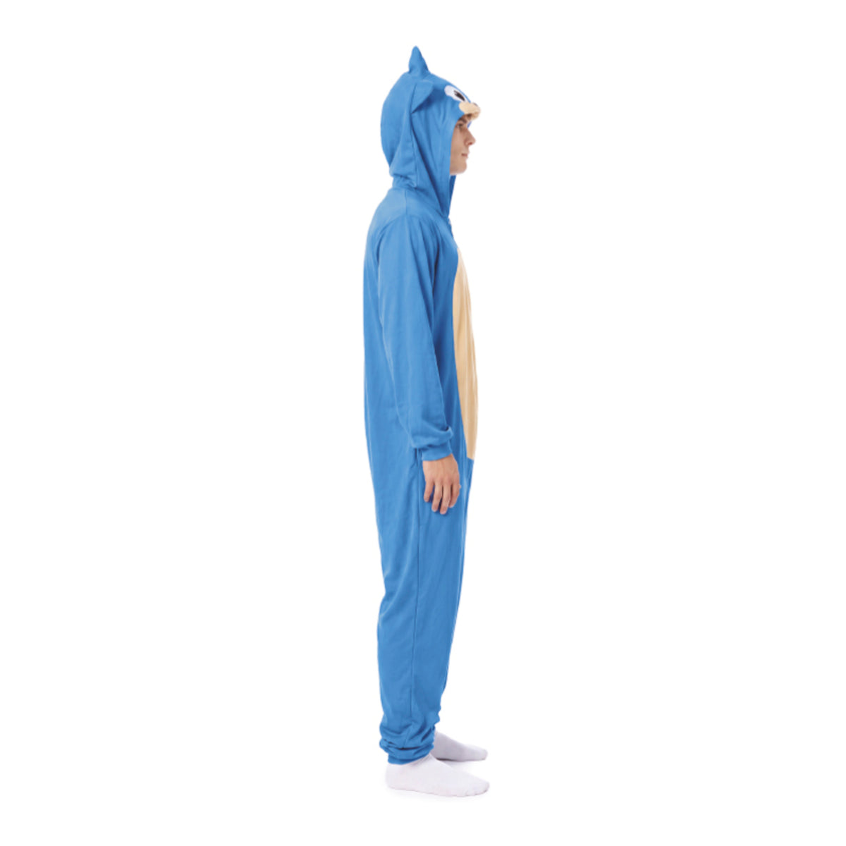 Súper-Blauer-Igel-Kostüm für Erwachsene