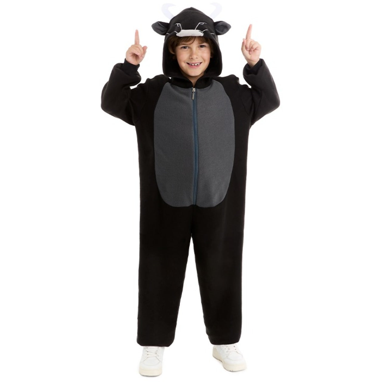 Schwarzer Stier Kostüm für Kinder