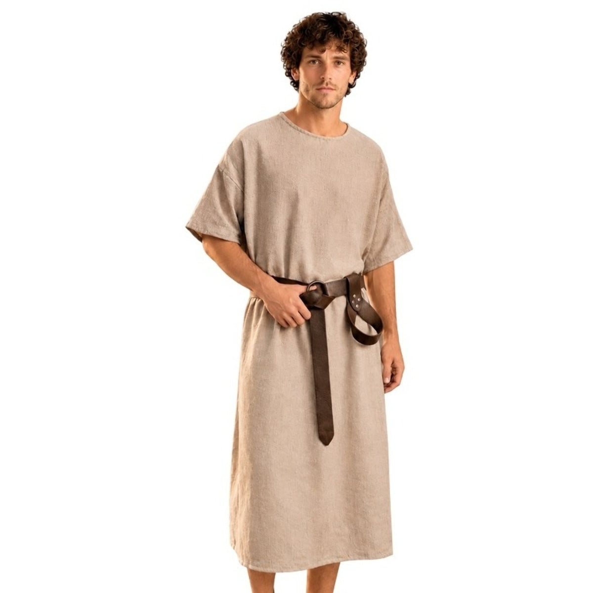 Beige Mittelalter-Tunika-Kostüm für Erwachsene