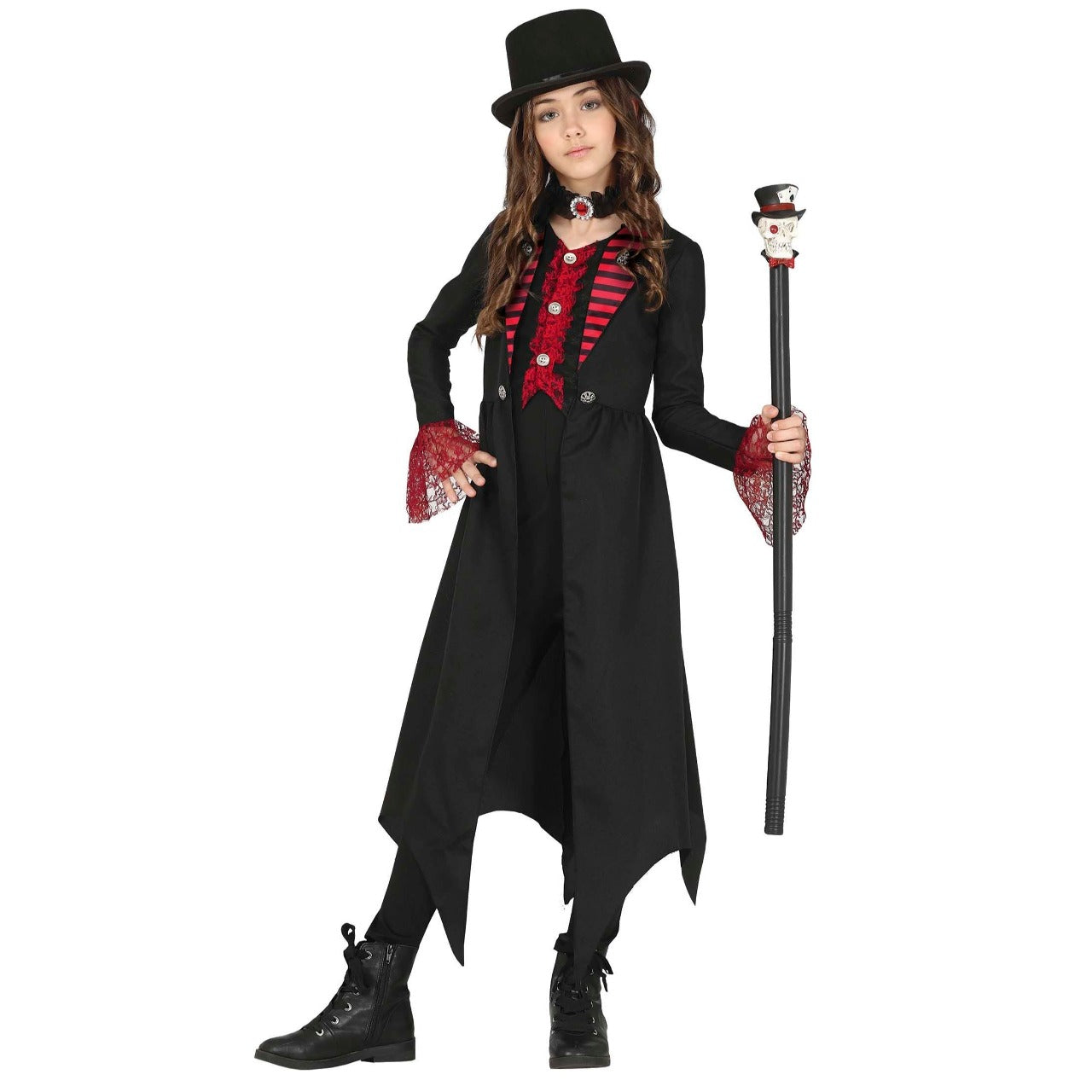 Gothic Vampirin Eco Kostüm für Mädchen
