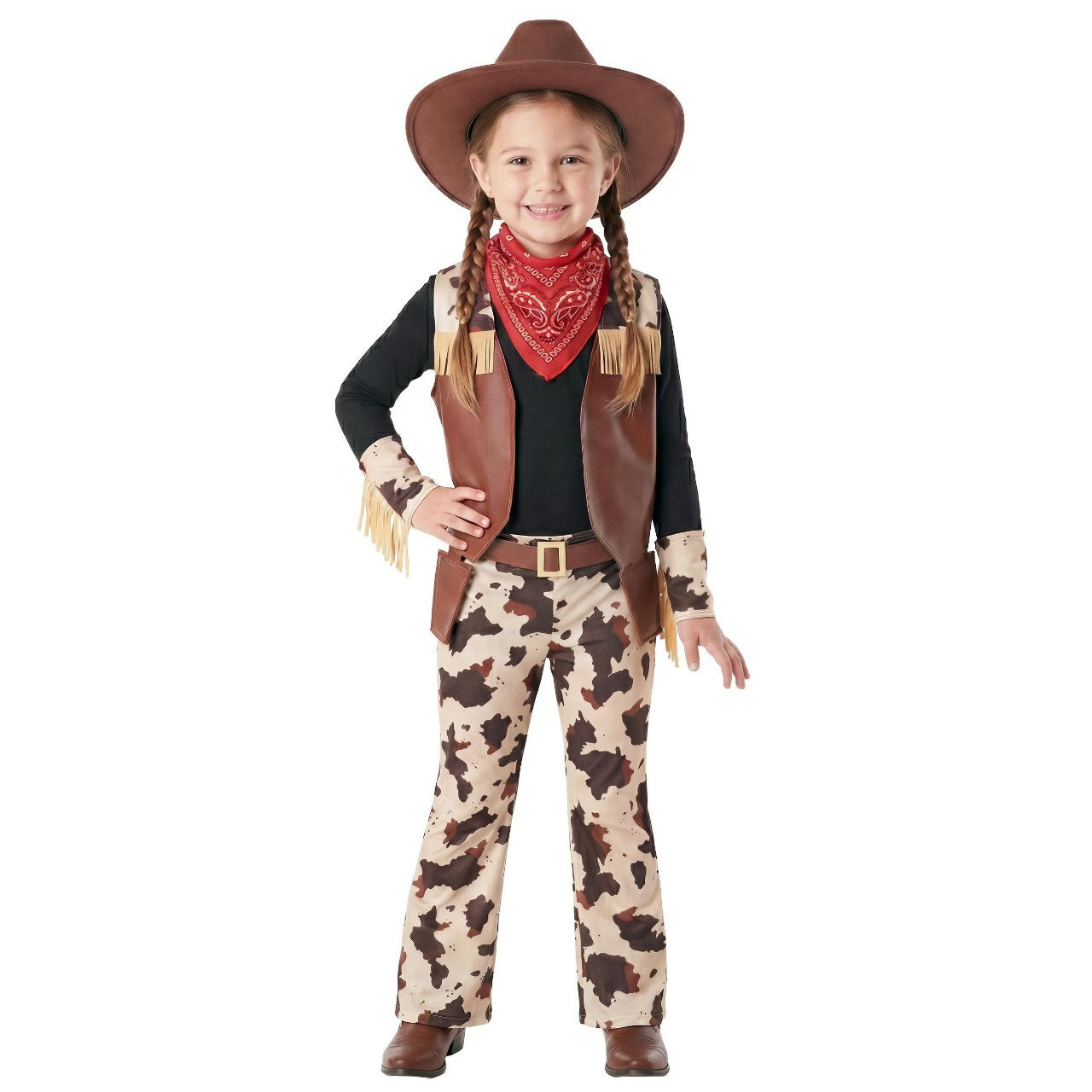 Braunes Cowboy-Western-Kostüm für Kinder