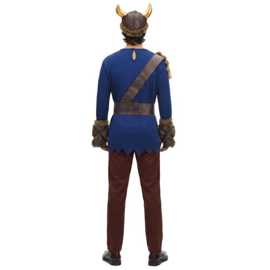 Blaues Wikinger-Kostüm für Herren