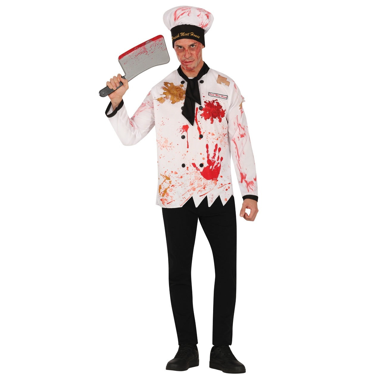 Zombie-Koch Kostüm für Herren