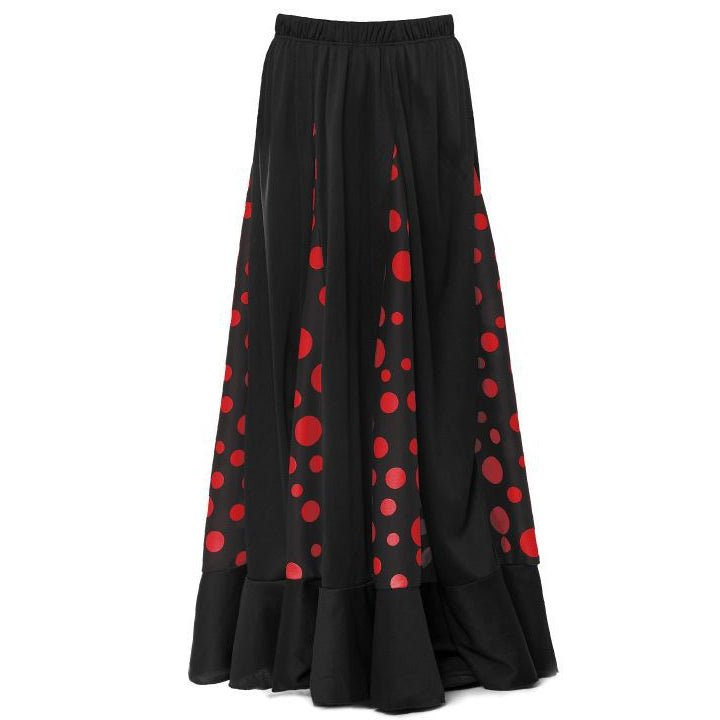 Flamenco Rock mit Kielen schwarz-rot