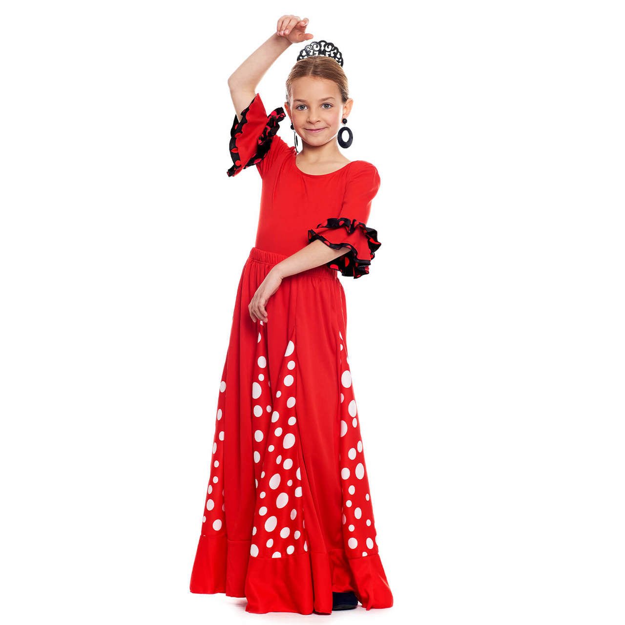 Roter Flamenco-Rock mit Kielen für Kinder
