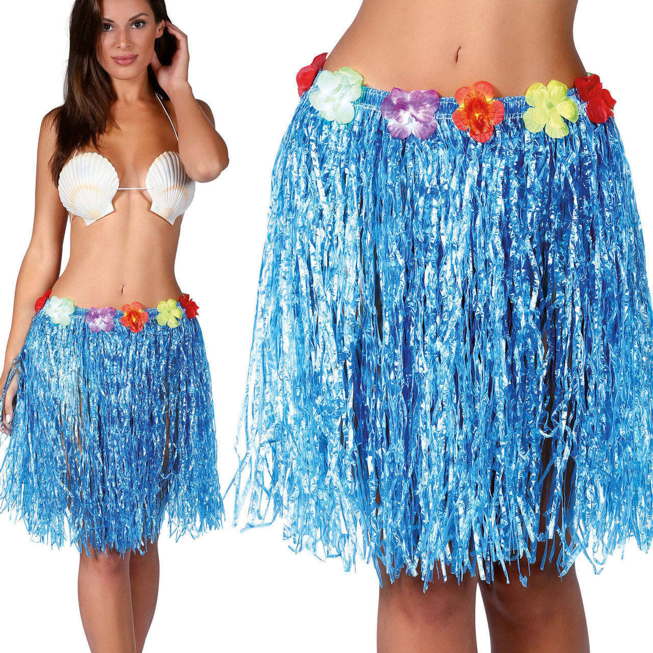 Blaue Kurze Hawaii-Rock