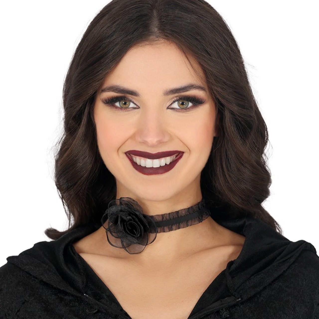 Gothic Halskette mit Blume